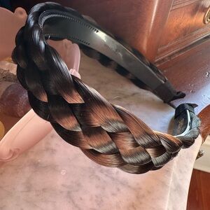 Braided Hair Headband in Dark Brown